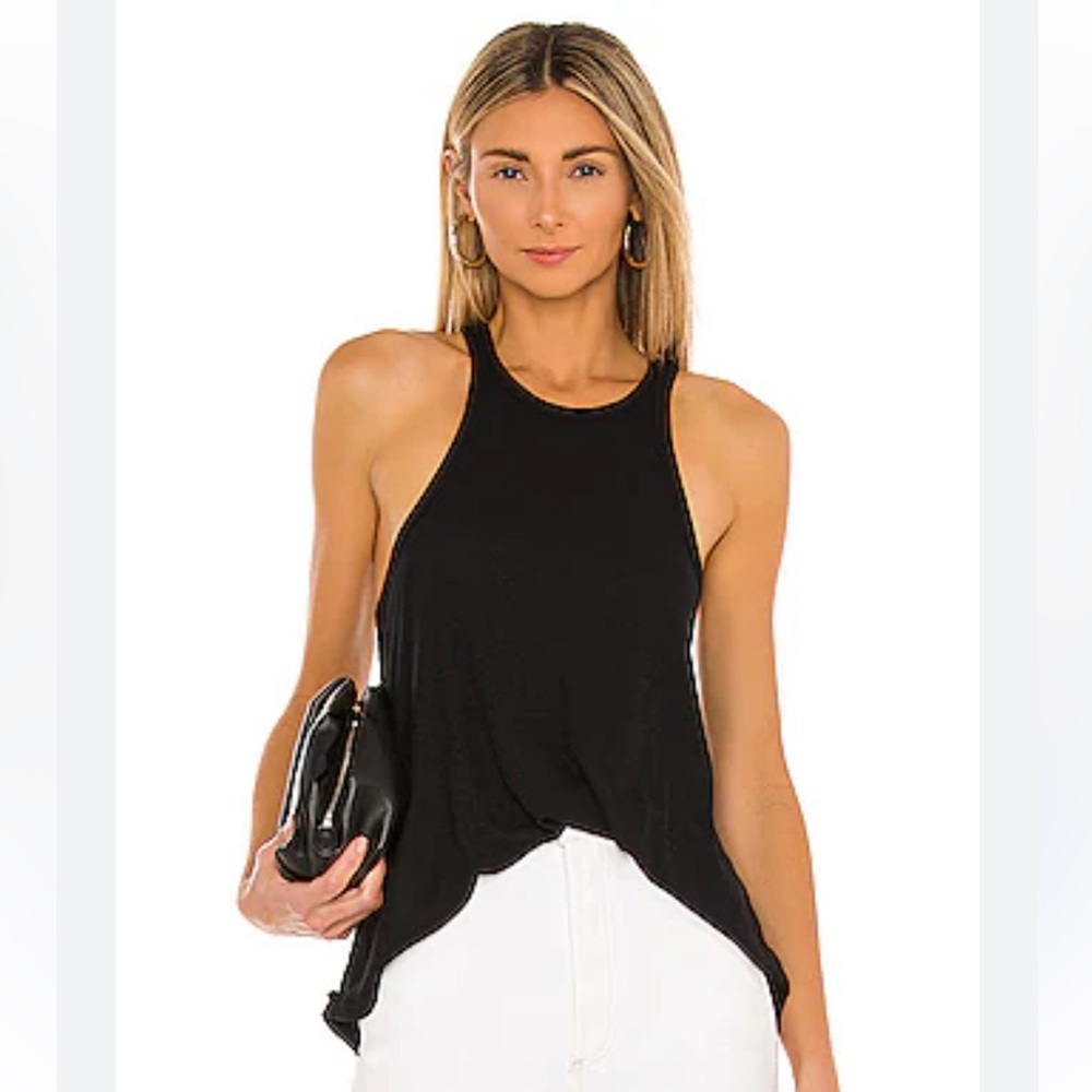 Free People Long Beach Tank in Black